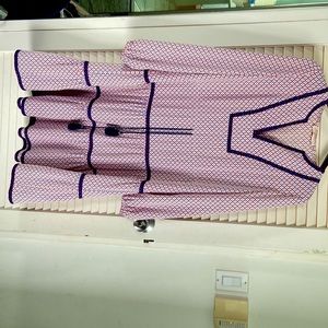 Tory Burch Dress, size 4, hits below knee. Drawstrings at waist